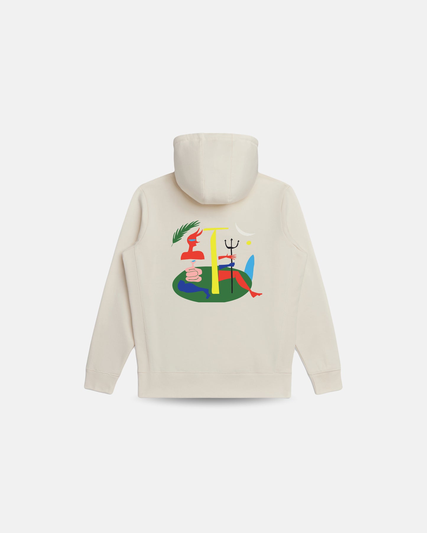 HUMAN FIGURE HOODIE BEIGE