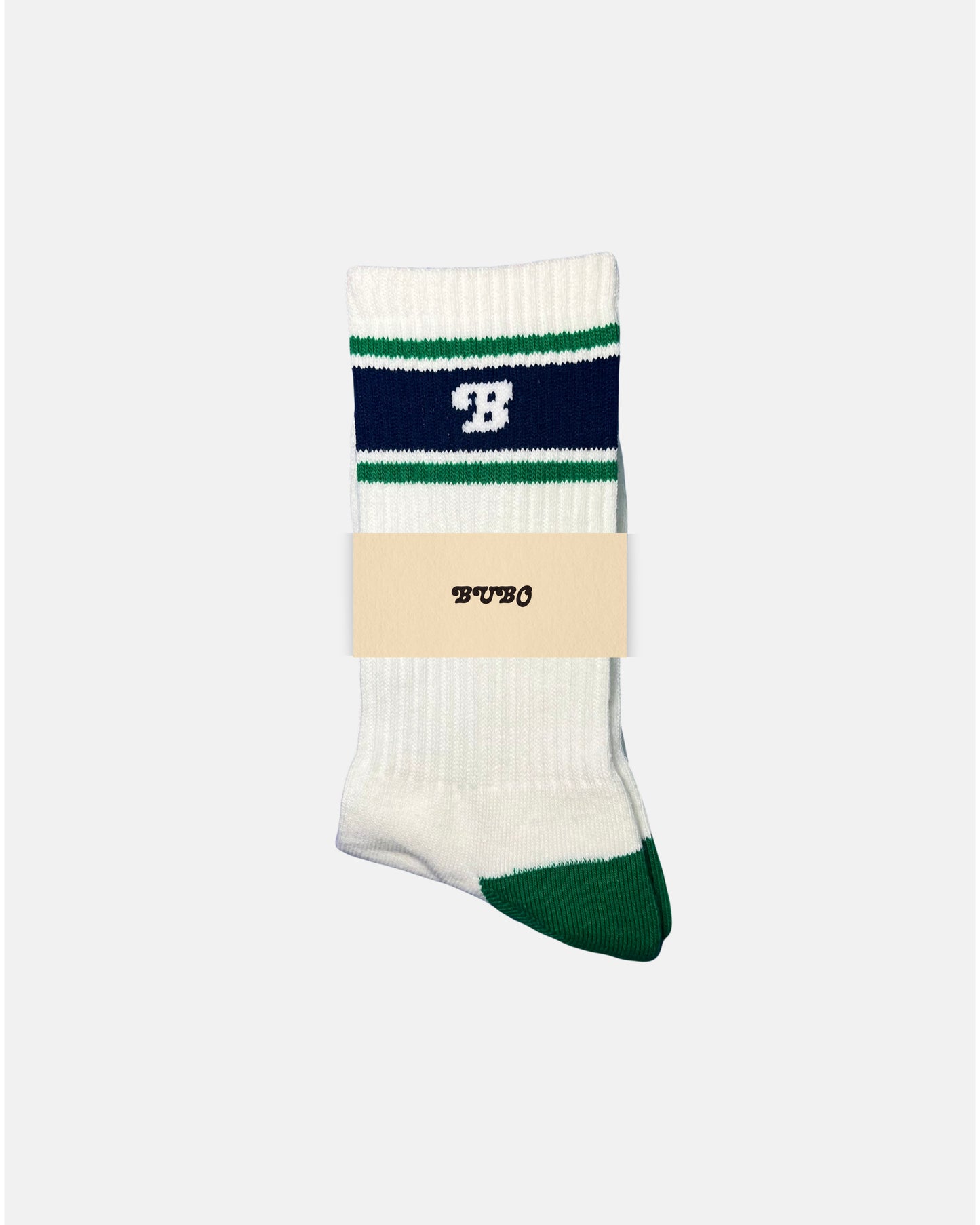The Bubo Sock: Dark Navy | Sports - Green