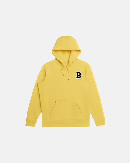 COLLEGE B HOODIE YELLOW