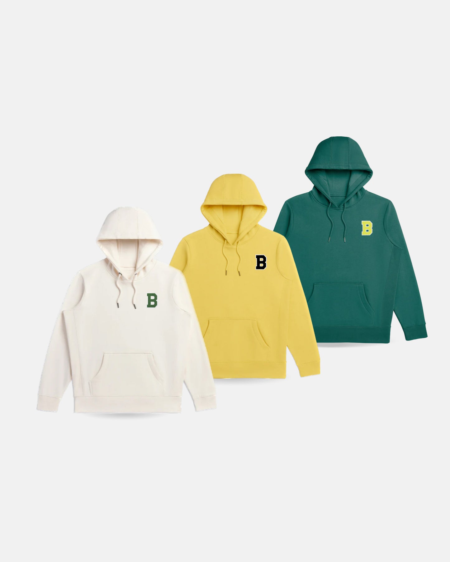 COLLEGE B HOODIE YELLOW